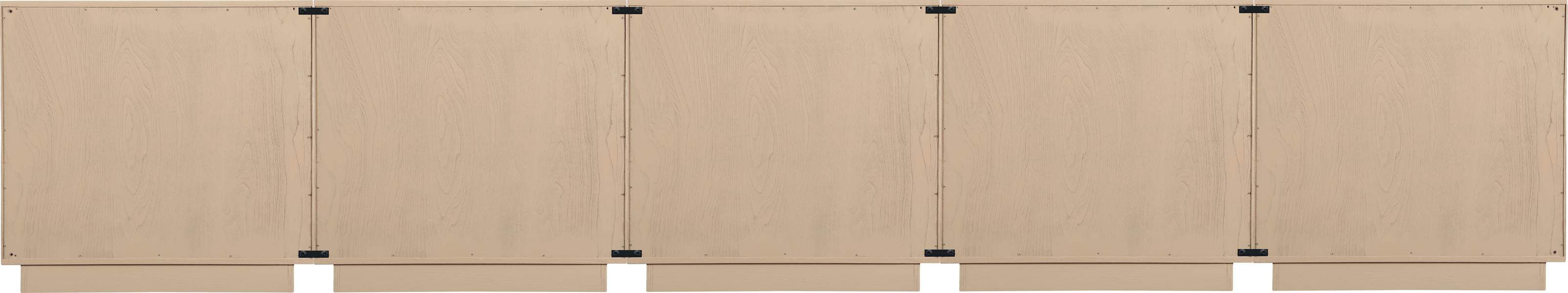Meridian Furniture - Navona Natural Oak Veneer Sideboard / Buffet - 77001Natural-T-5PC - GreatFurnitureDeal