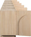 Meridian Furniture - Navona Natural Oak Veneer Sideboard / Buffet - 77001Natural-T-5PC - GreatFurnitureDeal