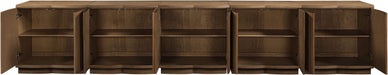 Meridian Furniture - Aveline Brown Oak Veneer 5pc. Sideboard/Buffet - 77006Brown-T-5PC - GreatFurnitureDeal