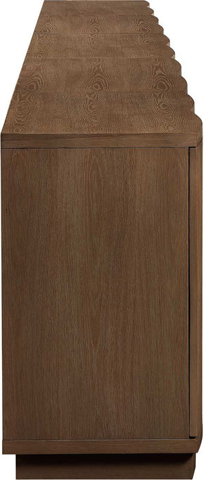 Meridian Furniture - Aveline Brown Oak Veneer 5pc. Sideboard/Buffet - 77006Brown-T-5PC - GreatFurnitureDeal