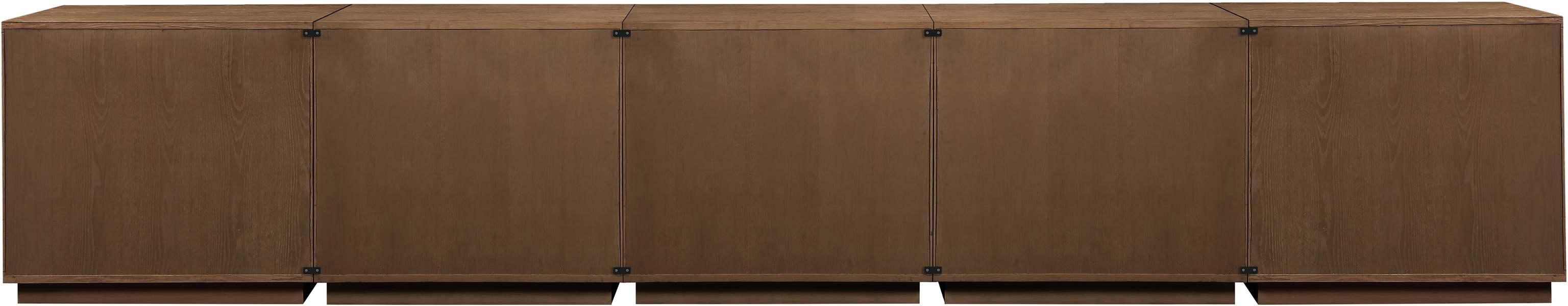 Meridian Furniture - Aveline Brown Oak Veneer 5pc. Sideboard/Buffet - 77006Brown-T-5PC - GreatFurnitureDeal
