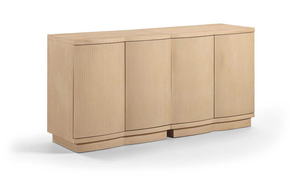 Meridian Furniture - Aveline Natural Oak Veneer 2pc. Sideboard/Buffet - 77006Natural-T-2PC - GreatFurnitureDeal