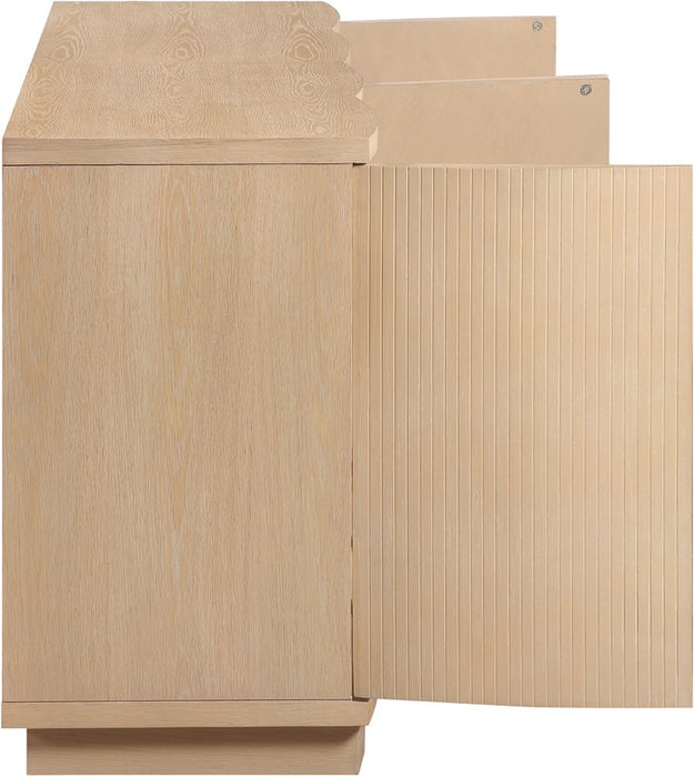 Meridian Furniture - Aveline Natural Oak Veneer 2pc. Sideboard/Buffet - 77006Natural-T-2PC - GreatFurnitureDeal