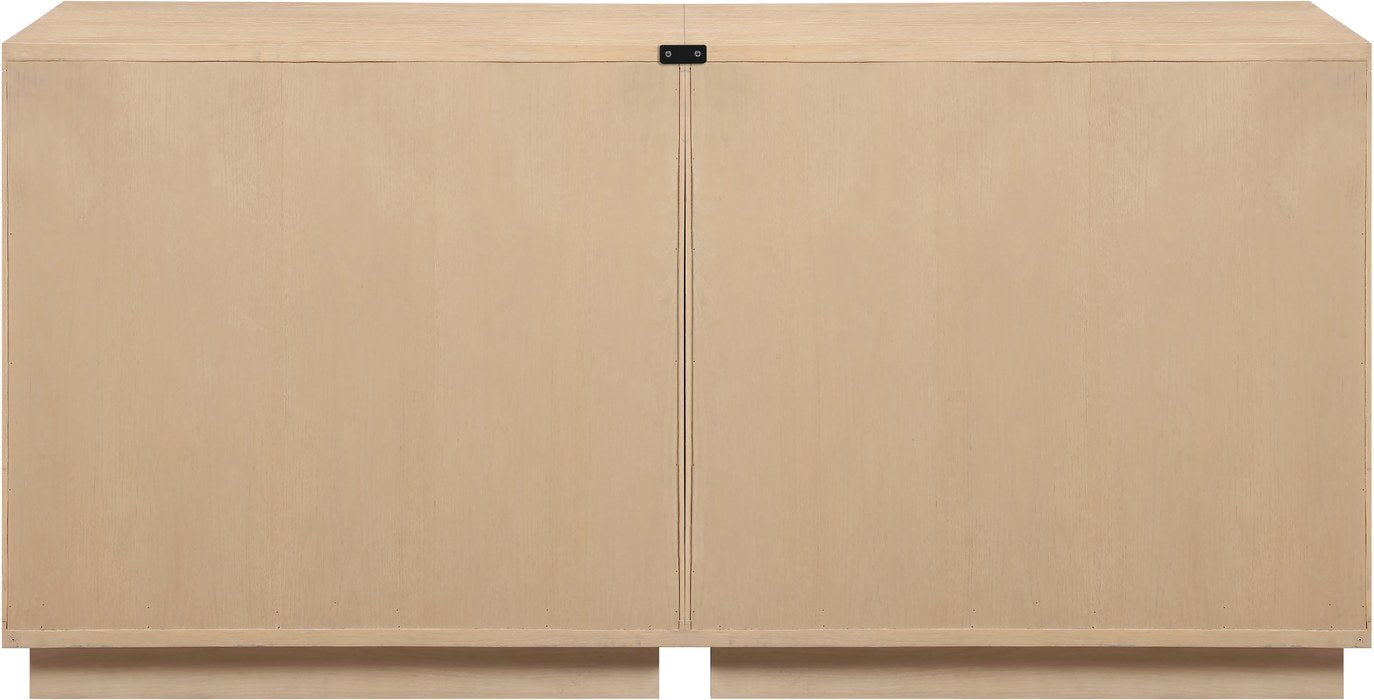 Meridian Furniture - Aveline Natural Oak Veneer 2pc. Sideboard/Buffet - 77006Natural-T-2PC - GreatFurnitureDeal