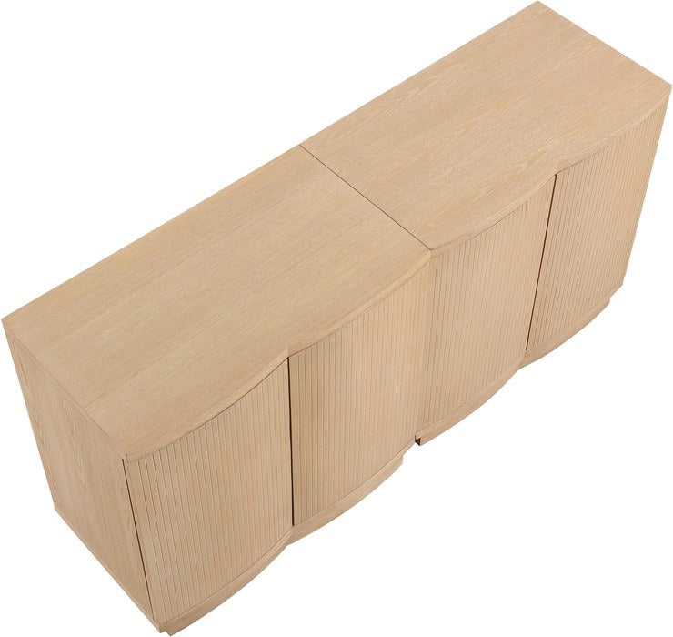 Meridian Furniture - Aveline Natural Oak Veneer 2pc. Sideboard/Buffet - 77006Natural-T-2PC - GreatFurnitureDeal