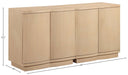 Meridian Furniture - Aveline Natural Oak Veneer 2pc. Sideboard/Buffet - 77006Natural-T-2PC - GreatFurnitureDeal