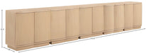 Meridian Furniture - Aveline Natural Oak Veneer 5pc. Sideboard/Buffet - 77006Natural-T-5PC - GreatFurnitureDeal