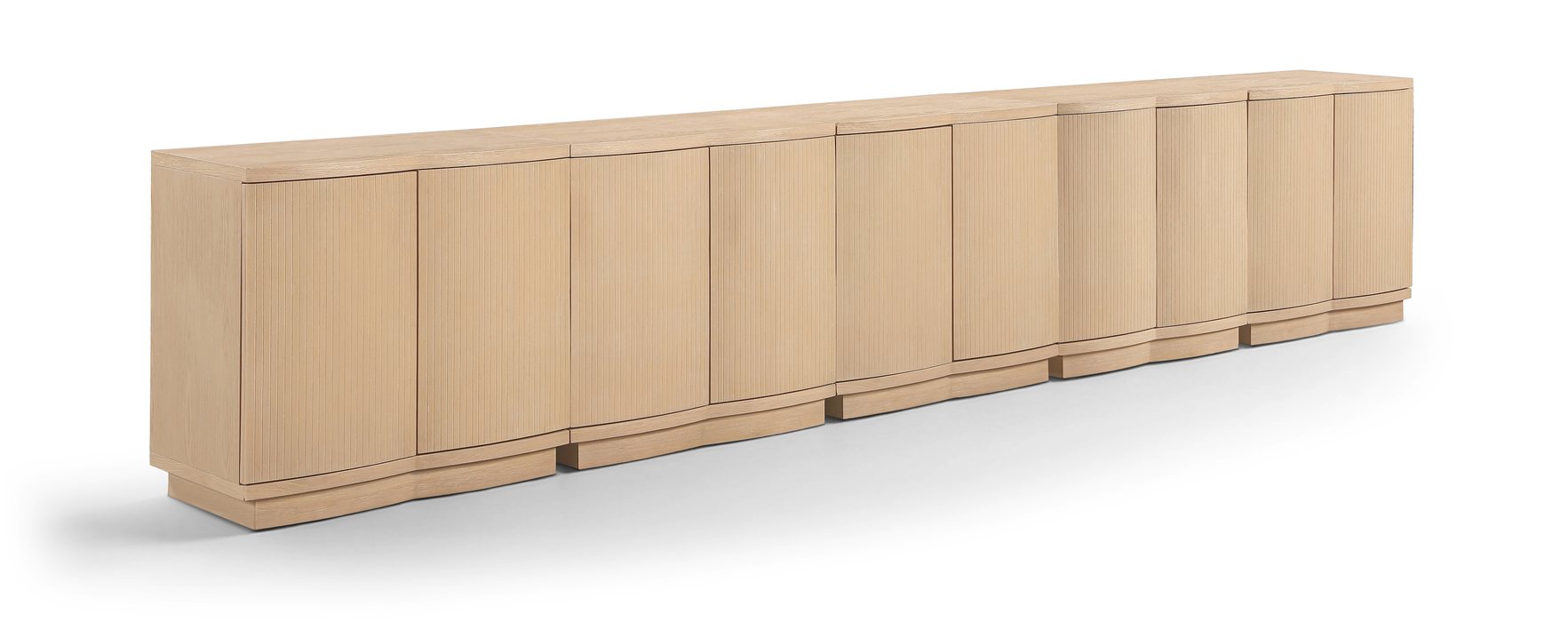 Meridian Furniture - Aveline Natural Oak Veneer 5pc. Sideboard/Buffet - 77006Natural-T-5PC - GreatFurnitureDeal
