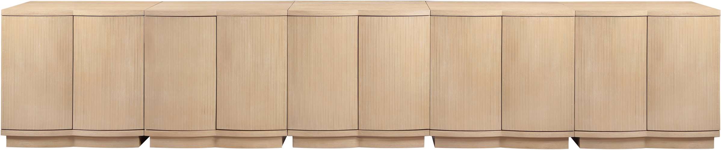 Meridian Furniture - Aveline Natural Oak Veneer 5pc. Sideboard/Buffet - 77006Natural-T-5PC - GreatFurnitureDeal