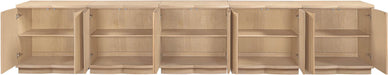 Meridian Furniture - Aveline Natural Oak Veneer 5pc. Sideboard/Buffet - 77006Natural-T-5PC - GreatFurnitureDeal