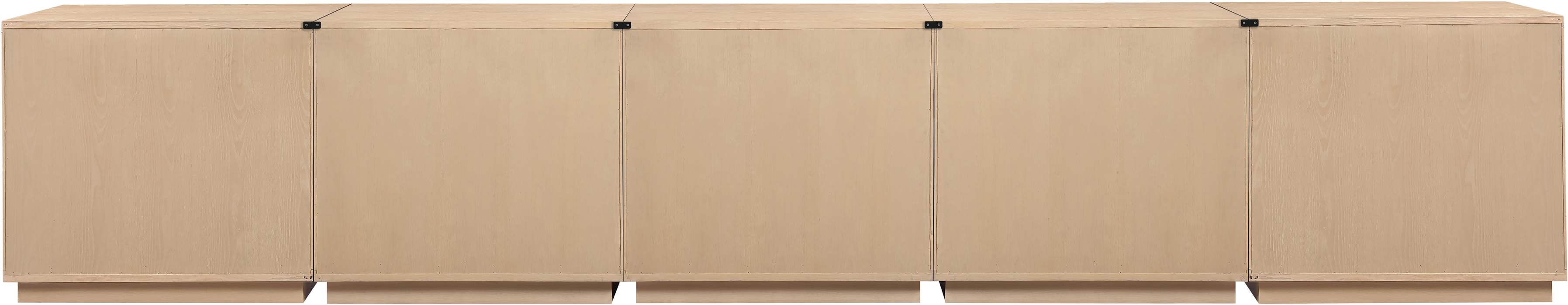 Meridian Furniture - Aveline Natural Oak Veneer 5pc. Sideboard/Buffet - 77006Natural-T-5PC - GreatFurnitureDeal