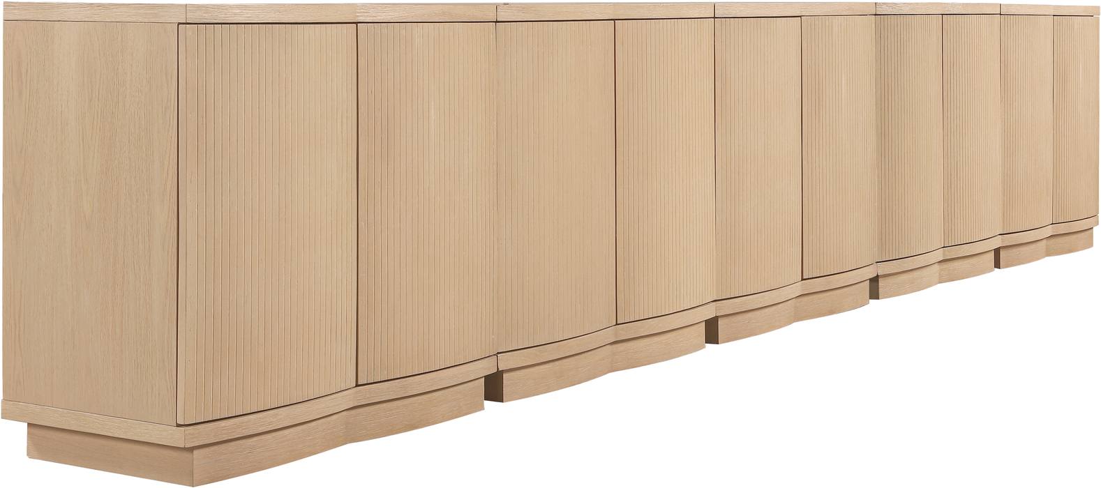 Meridian Furniture - Aveline Natural Oak Veneer 5pc. Sideboard/Buffet - 77006Natural-T-5PC - GreatFurnitureDeal