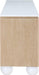 Meridian Furniture - Cardiff Natural Laquer And Oak Veneer Sideboard / Buffet - 77022Natural - GreatFurnitureDeal
