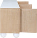Meridian Furniture - Cardiff Natural Laquer And Oak Veneer Sideboard / Buffet - 77022Natural - GreatFurnitureDeal
