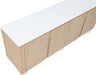 Meridian Furniture - Cardiff Natural Laquer And Oak Veneer Sideboard / Buffet - 77022Natural - GreatFurnitureDeal