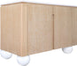Meridian Furniture - Cardiff Natural Laquer And Oak Veneer Sideboard / Buffet - 77022Natural - GreatFurnitureDeal