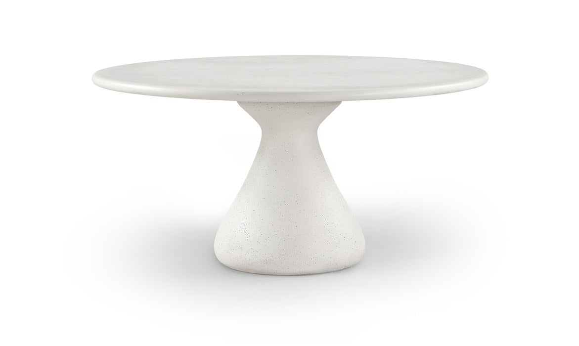 Meridian Furniture - Sano 60" Cream Concrete Indoor / Outdoor Dining Table - 77041Cream-DT60 - GreatFurnitureDeal