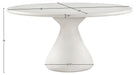 Meridian Furniture - Sano 60" Cream Concrete Indoor / Outdoor Dining Table - 77041Cream-DT60 - GreatFurnitureDeal