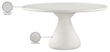 Meridian Furniture - Sano 60" Cream Concrete Indoor / Outdoor Dining Table - 77041Cream-DT60 - GreatFurnitureDeal