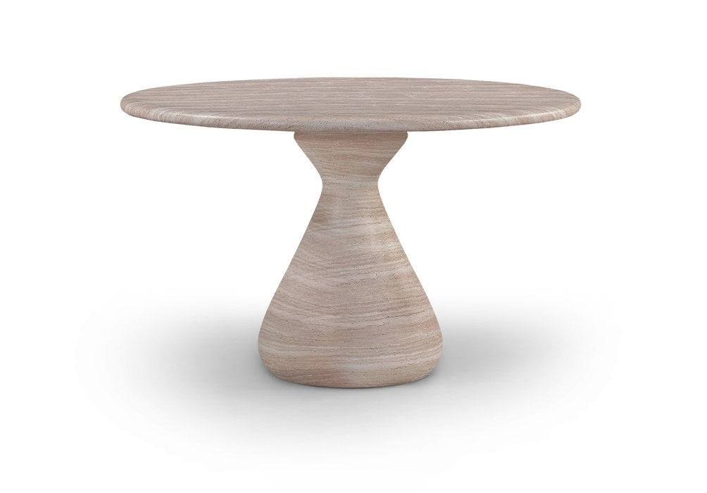 Meridian Furniture - Sano 48" Travertine Concrete Indoor / Outdoor Dining Table - 77041Travertine-DT48 - GreatFurnitureDeal