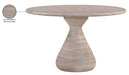 Meridian Furniture - Sano 48" Travertine Concrete Indoor / Outdoor Dining Table - 77041Travertine-DT48 - GreatFurnitureDeal