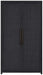 Meridian Furniture - Vana Black Cane And Solid Wood Storage Cabinet - 77050Black - GreatFurnitureDeal