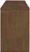 Meridian Furniture - Avro Brown Cane, Solid Wood And Oak Veneer 2pc. Desk - 77051Brown-T-2PC - GreatFurnitureDeal