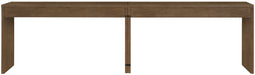 Meridian Furniture - Avro Brown Cane, Solid Wood And Oak Veneer 2pc. Desk - 77051Brown-T-2PC - GreatFurnitureDeal
