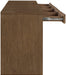 Meridian Furniture - Avro Brown Cane, Solid Wood And Oak Veneer 2pc. Desk - 77051Brown-T-2PC - GreatFurnitureDeal