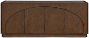 Meridian Furniture - Everson Brown Oak Veneer And Solid Wood Sideboard/Buffet - 77054Brown - GreatFurnitureDeal