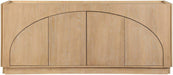 Meridian Furniture - Everson Natural Oak Veneer And Solid Wood Sideboard/Buffet - 77054Natural - GreatFurnitureDeal