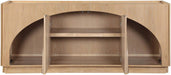 Meridian Furniture - Everson Natural Oak Veneer And Solid Wood Sideboard/Buffet - 77054Natural - GreatFurnitureDeal