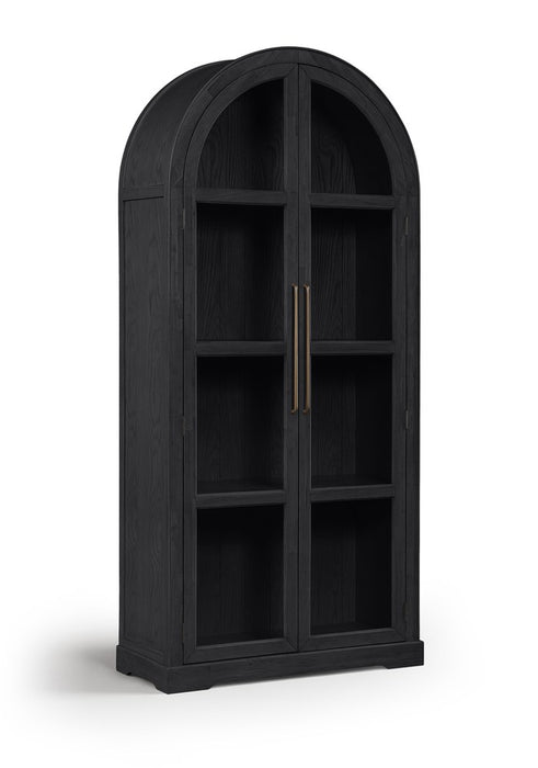 Meridian Furniture - Corva Black Solid Wood Storage Cabinet - 77055Black - GreatFurnitureDeal