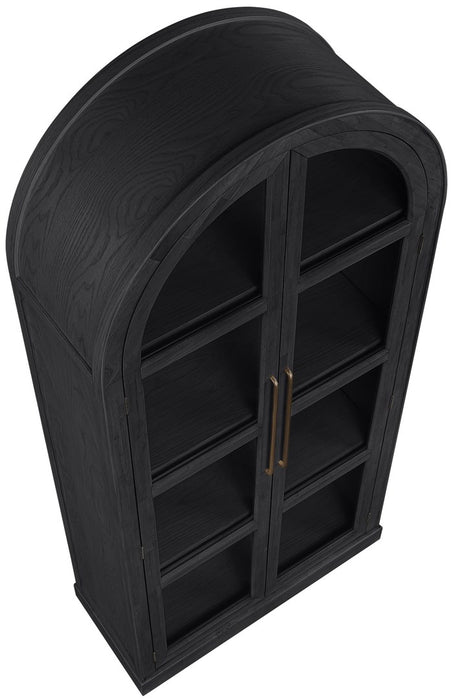 Meridian Furniture - Corva Black Solid Wood Storage Cabinet - 77055Black - GreatFurnitureDeal