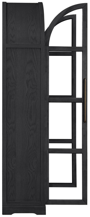 Meridian Furniture - Corva Black Solid Wood Storage Cabinet - 77055Black - GreatFurnitureDeal