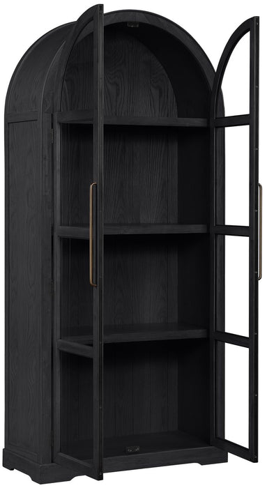 Meridian Furniture - Corva Black Solid Wood Storage Cabinet - 77055Black - GreatFurnitureDeal