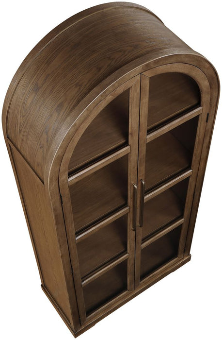 Meridian Furniture - Corva Brown Solid Wood Storage Cabinet - 77055Brown - GreatFurnitureDeal