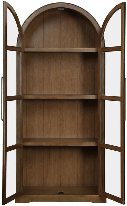 Meridian Furniture - Corva Brown Solid Wood Storage Cabinet - 77055Brown - GreatFurnitureDeal
