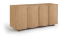 Meridian Furniture - Norin Natural Cane, Solid Wood And Oak Veneer Sideboard/Buffet - 77060Natural - GreatFurnitureDeal