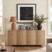 Meridian Furniture - Norin Natural Cane, Solid Wood And Oak Veneer Sideboard/Buffet - 77060Natural - GreatFurnitureDeal