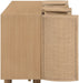Meridian Furniture - Norin Natural Cane, Solid Wood And Oak Veneer Sideboard/Buffet - 77060Natural - GreatFurnitureDeal
