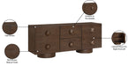 Meridian Furniture - Bubble Brown Solid Wood And Oak Veneer Sideboard / Buffet - 77063Brown - GreatFurnitureDeal