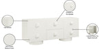 Meridian Furniture - Bubble Cream Solid Wood And Oak Veneer Sideboard / Buffet - 77063Cream - GreatFurnitureDeal