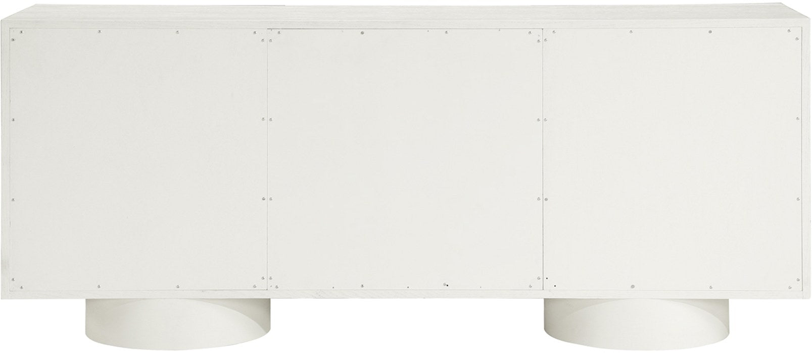 Meridian Furniture - Bubble Cream Solid Wood And Oak Veneer Sideboard / Buffet - 77063Cream - GreatFurnitureDeal