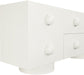 Meridian Furniture - Bubble Cream Solid Wood And Oak Veneer Sideboard / Buffet - 77063Cream - GreatFurnitureDeal