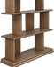 Meridian Furniture - Nexa Brown Solid Wood And Oak Veneer Bookcase - 77065Brown - GreatFurnitureDeal