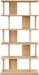 Meridian Furniture - Nexa Natural Solid Wood And Oak Veneer Bookcase - 77065Natural - GreatFurnitureDeal