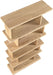 Meridian Furniture - Nexa Natural Solid Wood And Oak Veneer Bookcase - 77065Natural - GreatFurnitureDeal