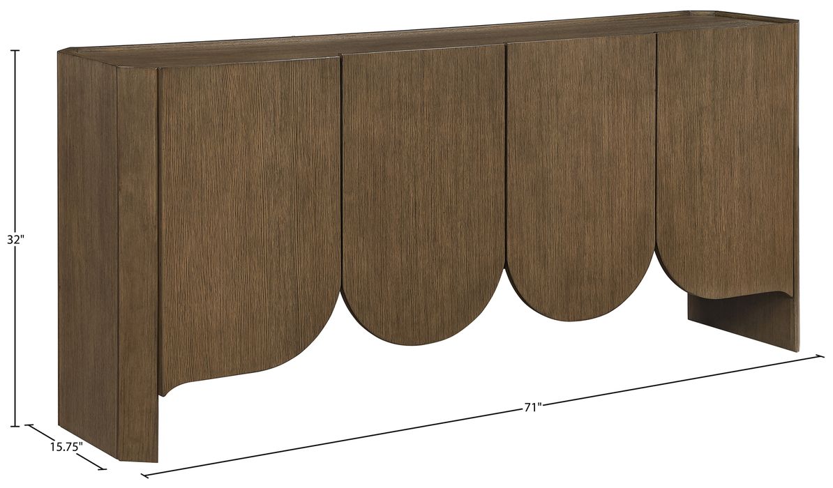 Meridian Furniture - Ember Brown Solid Wood Sideboard/Buffet - 77072Brown - GreatFurnitureDeal