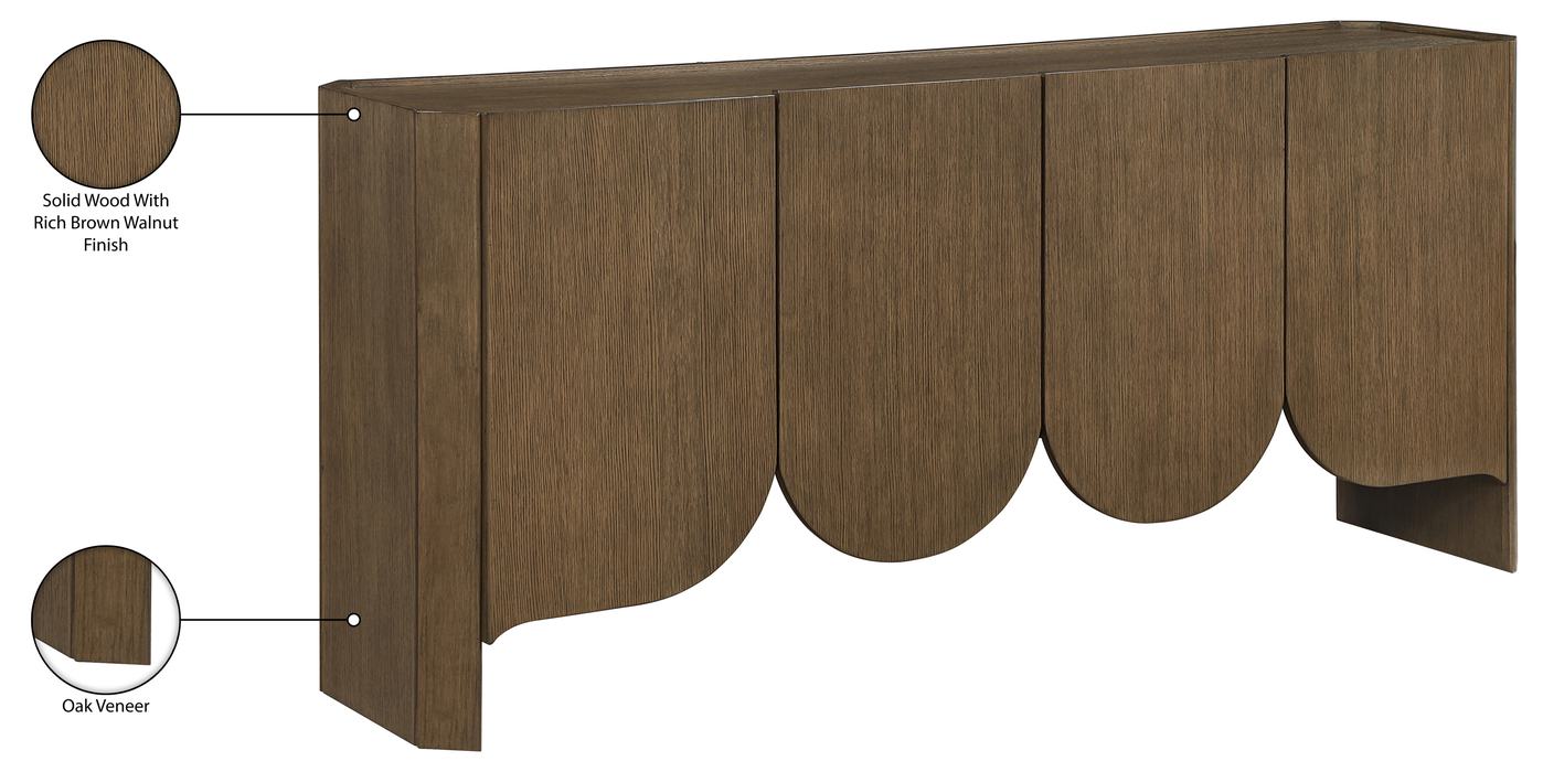 Meridian Furniture - Ember Brown Solid Wood Sideboard/Buffet - 77072Brown - GreatFurnitureDeal